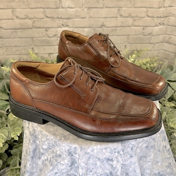 Dockers Pro-Style Comfort Brown Leather Square Toe Dress Oxfords Men’s 10M✨VGUC✨ - Picture 12 of 12
